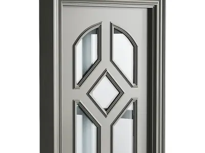 Modern entrance door 27 3D model