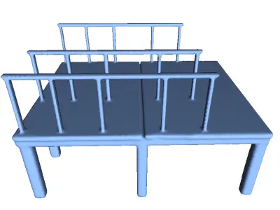 Wooden Pier Old 3D print model