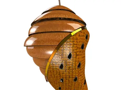 Butterfly pendant lamp 3D model