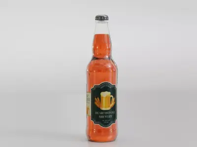 Hearthstone Brewery Beer Bottle Low-poly 3D model