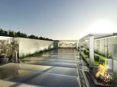 Park - Water Garden - Bosque 3D model