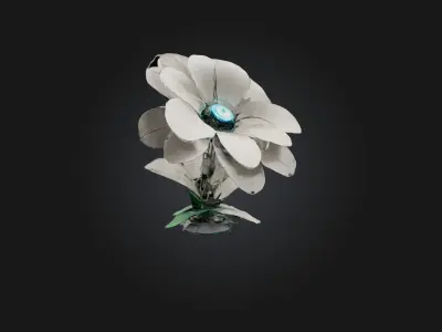 RoboFlower Model Low-poly 3D model