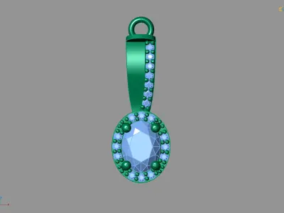 Women Pendants 3DM STL Pendant Renders Details 3D print model 3D print model