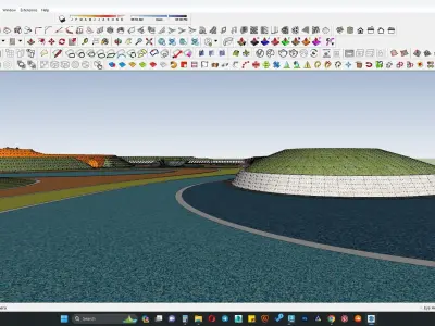 PLay area 3d model contours 3D model