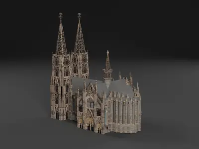 Cathedral Pack Low-poly 3D model