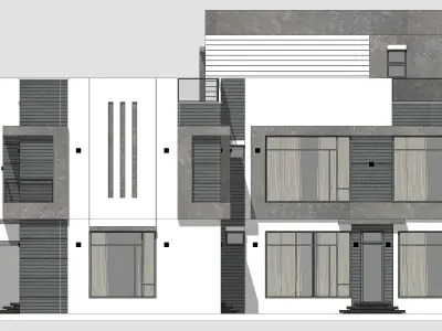 House Architectural Project 04 - The plan is empty 3D model