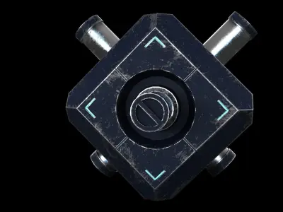 Energy Box Low-poly 3D model