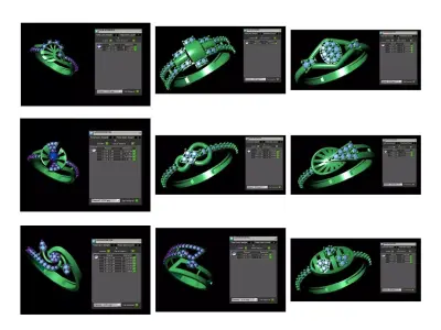 194 LIGHT WEIGHT LADIES RING 2 GRAMS 3D print model