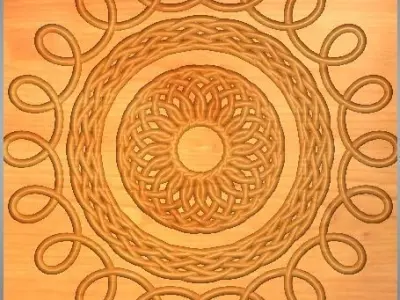 cnc 3d design for wooden and corian 3D print model