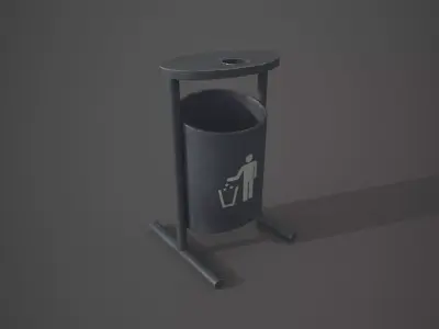 Street Props Pack  Low-poly 3D model