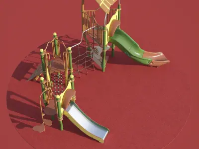 kids playground PICCOLO 3 FORESTIC JPX-0017 3D model