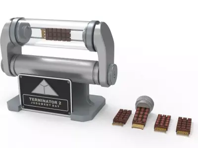 Terminator Brain Chip with stand 3D model