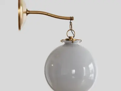 Wall Lamp Antique Globe Sconce 3D model
