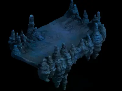 Magic Palace - Stone Road 001 3D model
