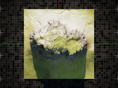 Iceland Mountain 4 3D model