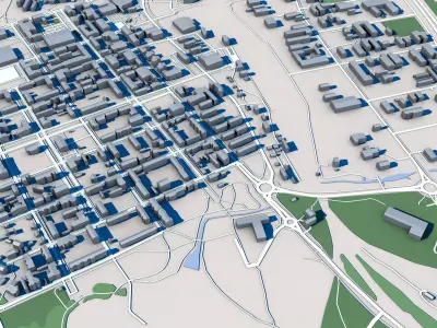 Kemi Town Finland 3D model