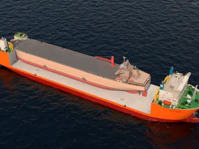  Blue Marlin Ferrying Cargo Tanker Rigged 