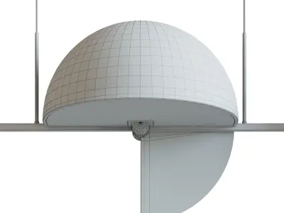 Pendant lamp Trapeze Triplette by oblure 3D model