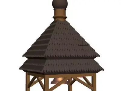 Wooden belfry 3D model