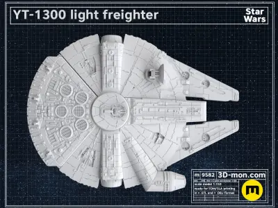 YT-1300 light freighter 3D print model
