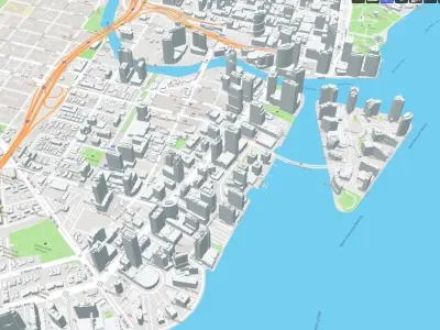 3D City Model of city of Miami  3D model