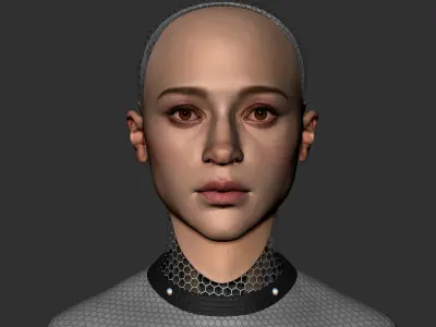 Ava - Alicia Vikander zbrush sculpt 3D model