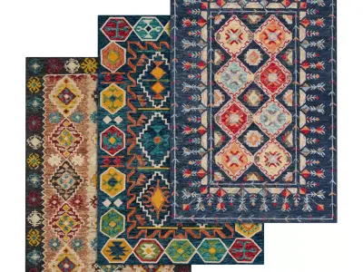 Rug Set 34 3D model purchase