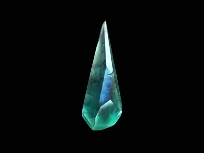 Low Poly Gem Pbr Set gemstone Low-poly 3D model