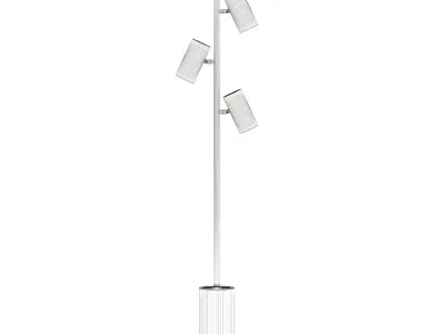 Golden Floor Lamp 3D Model 3D model