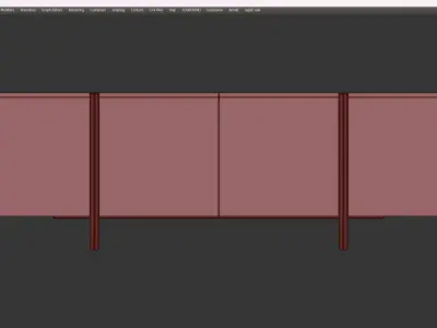 SIDEBOARD EDGE Low-poly 3D model