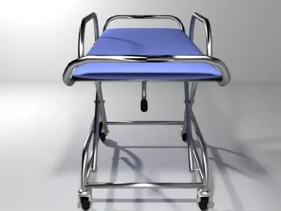 Hospital Furniture Stretcher 3D model