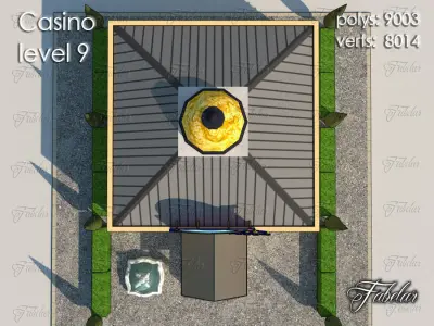 Casino Level Low-poly 3D model