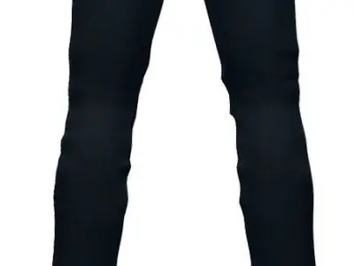 Blue Jeans - Denim Pants - Male Trousers - Casual Wear Clothes 3D model