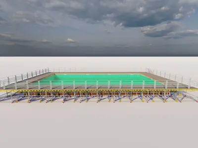 Swimming pool 3D model 18