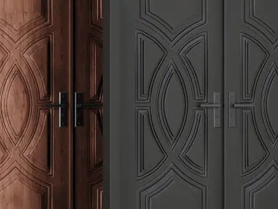 Entrance door set159 3D model