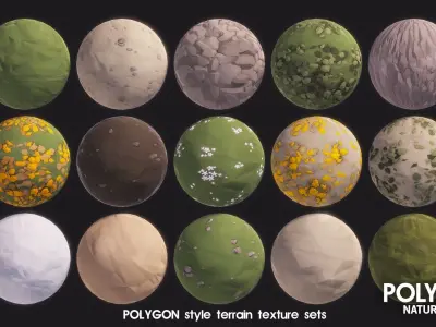 POLYGON - Nature Pack Low-poly 3D model