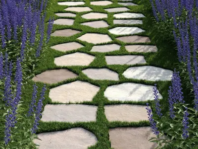 Garden Pathway 2 3D model