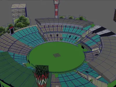 Eden Garden Stadium Low-poly 3D model