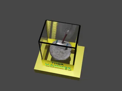 thor hammer 3D model buy