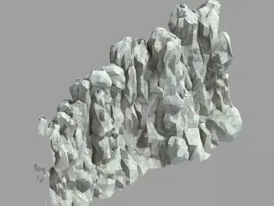 Stone wall 69 3D model