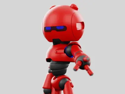 HELL BOY BOT  RIGGED 3D model