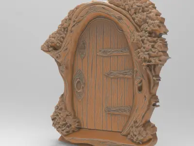 Enchanting Miniature Fairy Door 3D print model
