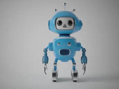 HOME ROBOT Low-poly 3D model