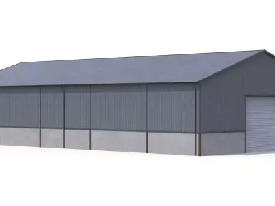 Industrial Building 46 PBR Low-poly 3D model