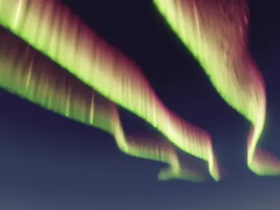 Aurora Borealis shader Free 3D model