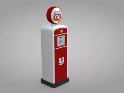 Vintage Fuel Dispenser 3D model