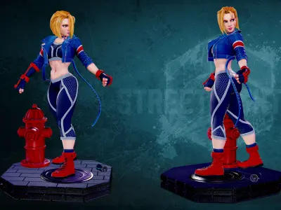 Cammy of Street Figther 6 3D print model