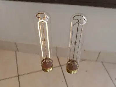 T9 Vintage Edison Bulb Low-poly 3D model