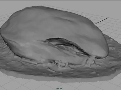 Rock Low-poly 3D model purchase