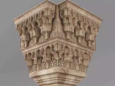 Muqarnas Architectural Set - Vol 10 - 4 Models 3D model